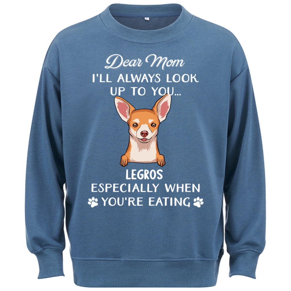 Always Look Up To You - Personalized Custom Christmas Sweatshirt