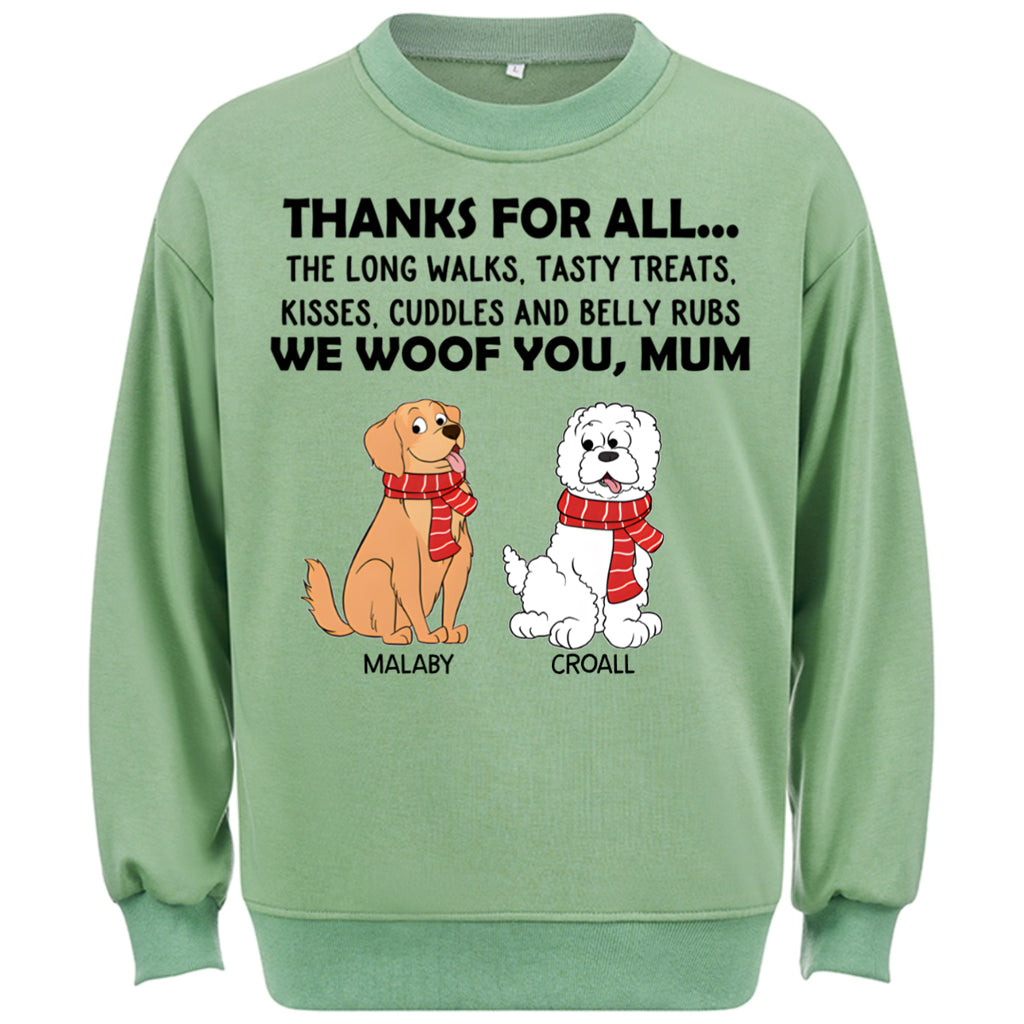 Thanks For All... - Personalized Custom Christmas Sweatshirt