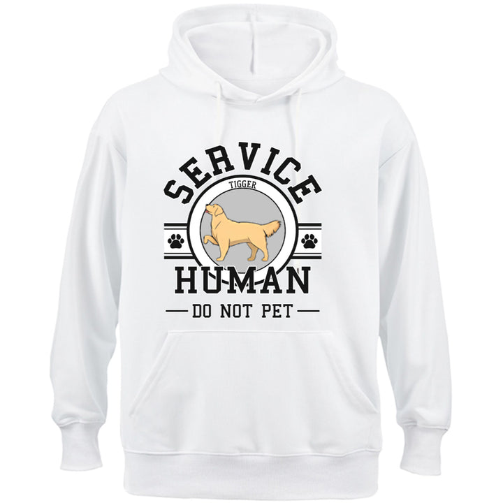 Service Human, Do Not Pet 6 - Personalized  Custom Hoodie