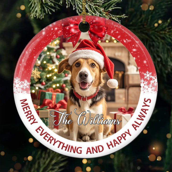 Christmas Is Coming - Personalized Custom Photo Christmas Ornament