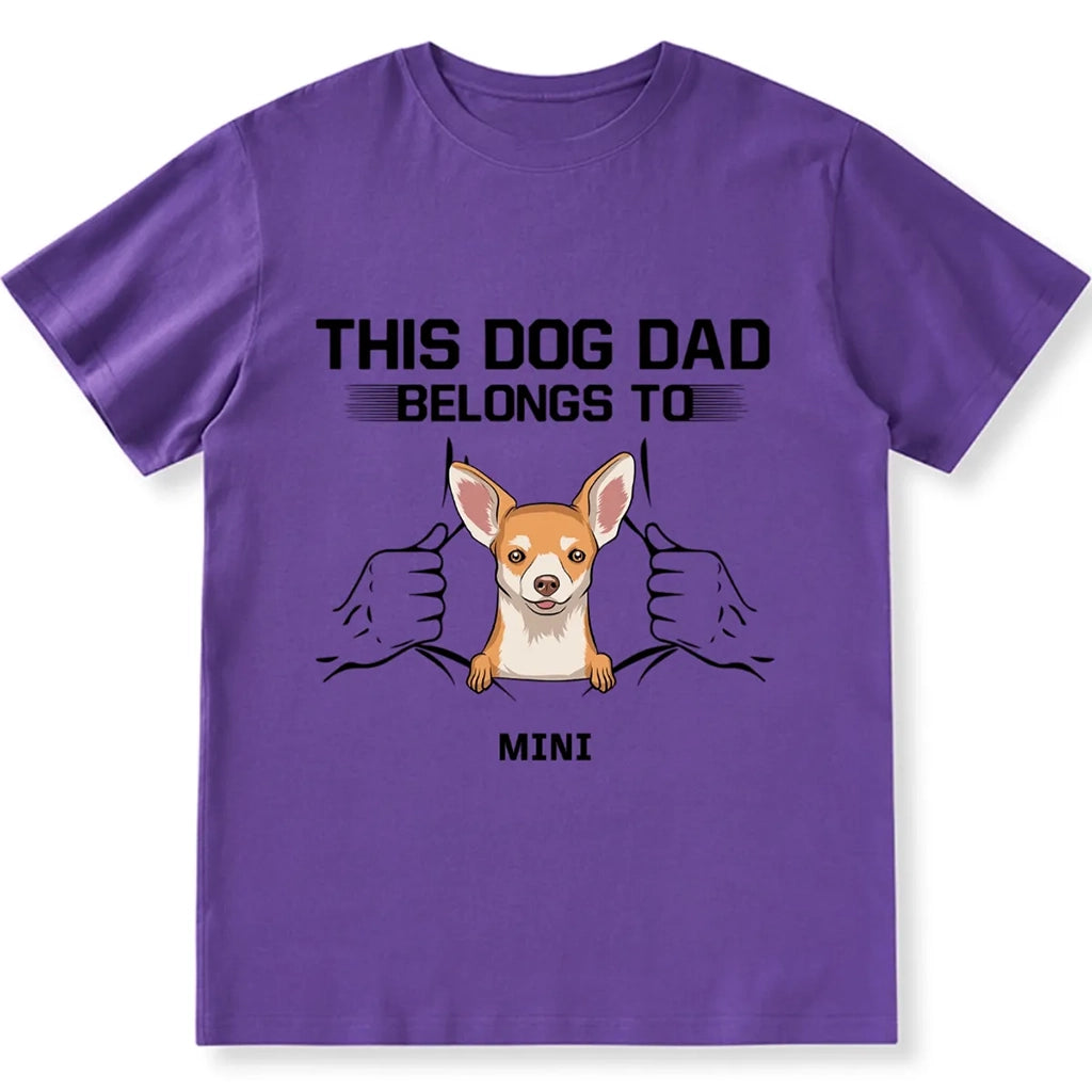 Dog Dad Belong - Personalized Custom Unisex T-shirt