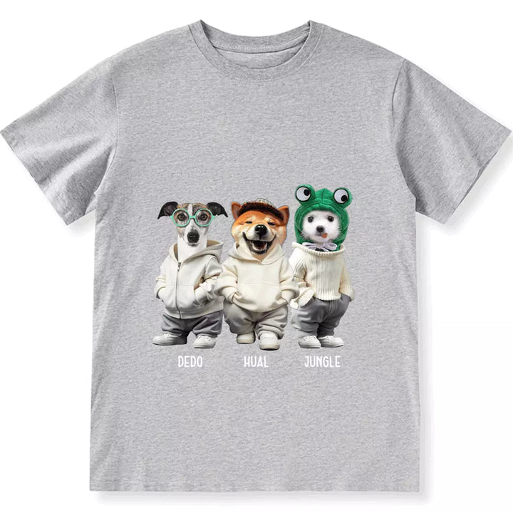 Custom Photo Cute Dog - Personalized Custom Unisex T-Shirt