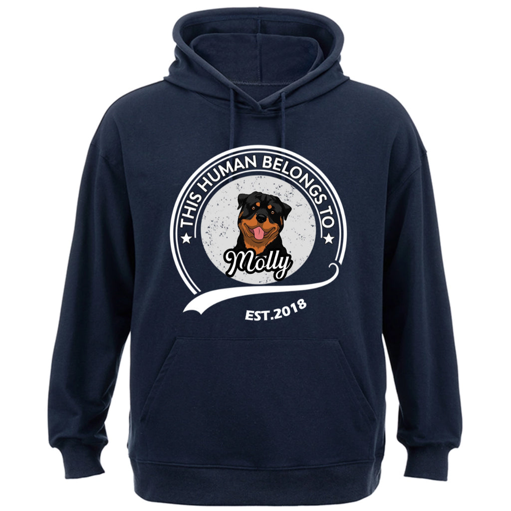 This Human Belongs To - Personalized Custom Hoodie