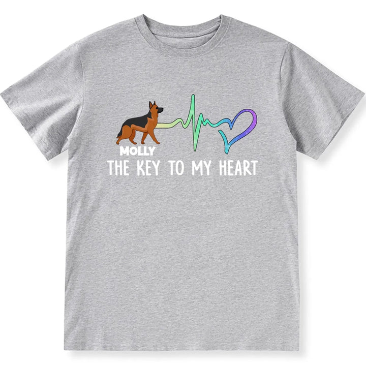 Key To My Heart - Personalized Custom Unisex T-shirt