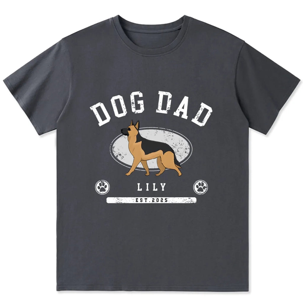 Dog Mom/Dad Est - Personalized Custom Unisex T-shirt