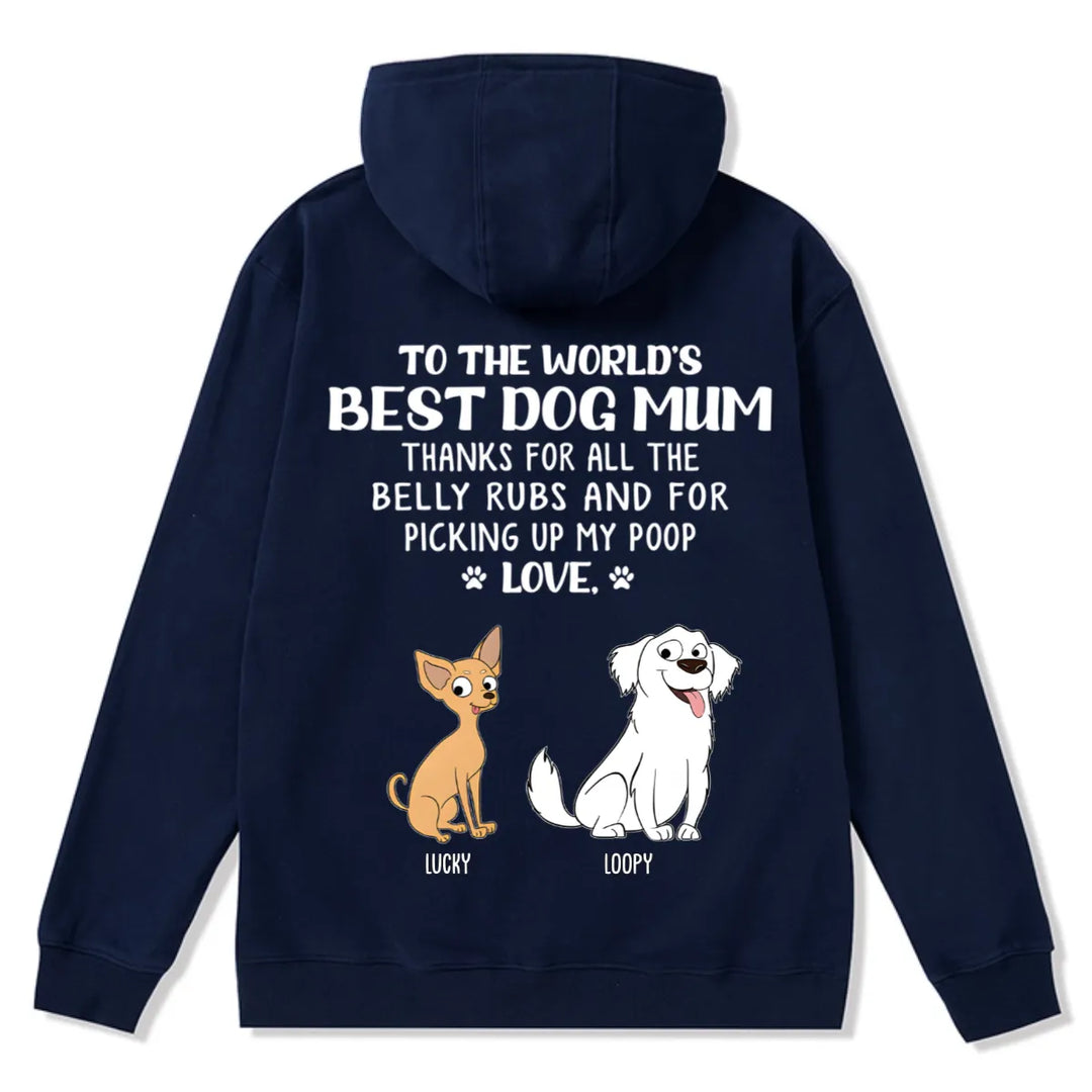 Best Dog Mom/Dad 1 - Personalized Custom Zipper Hoodie