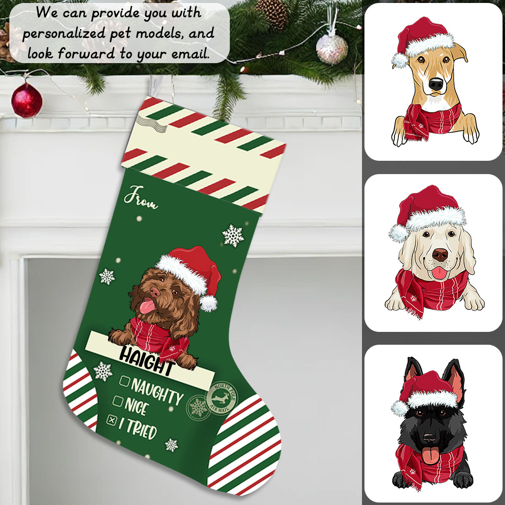 Special Delivery To Santa - Personalized Christmas Stocking Dogs