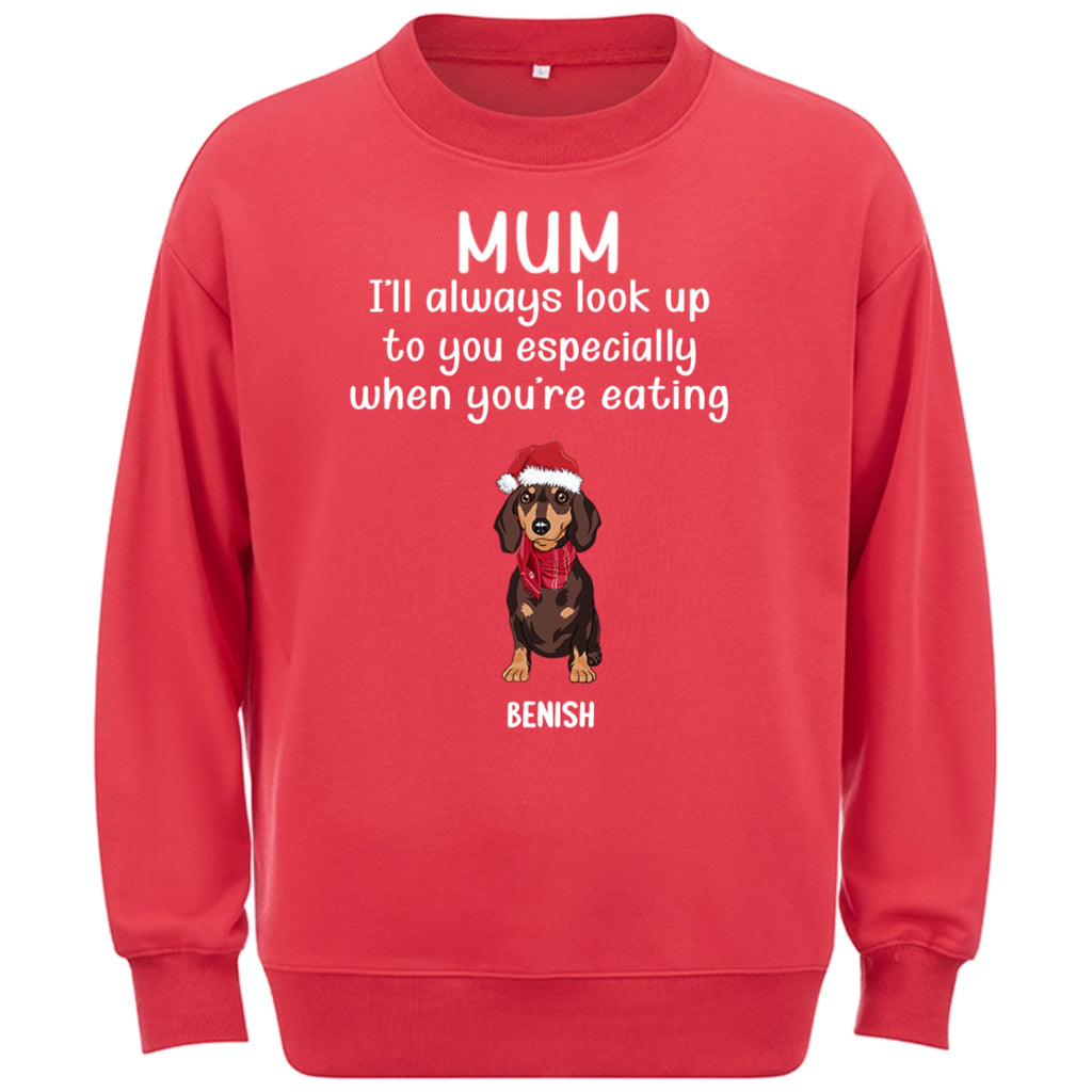 Special Edition Christmas: When You're Eating -  Personalized Custom Christmas Sweatshirt