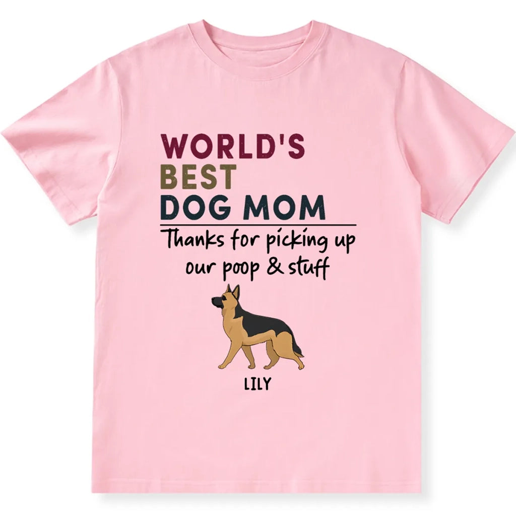 Best Dog Mom/Dad Retro - Personalized Custom Unisex T-shirt