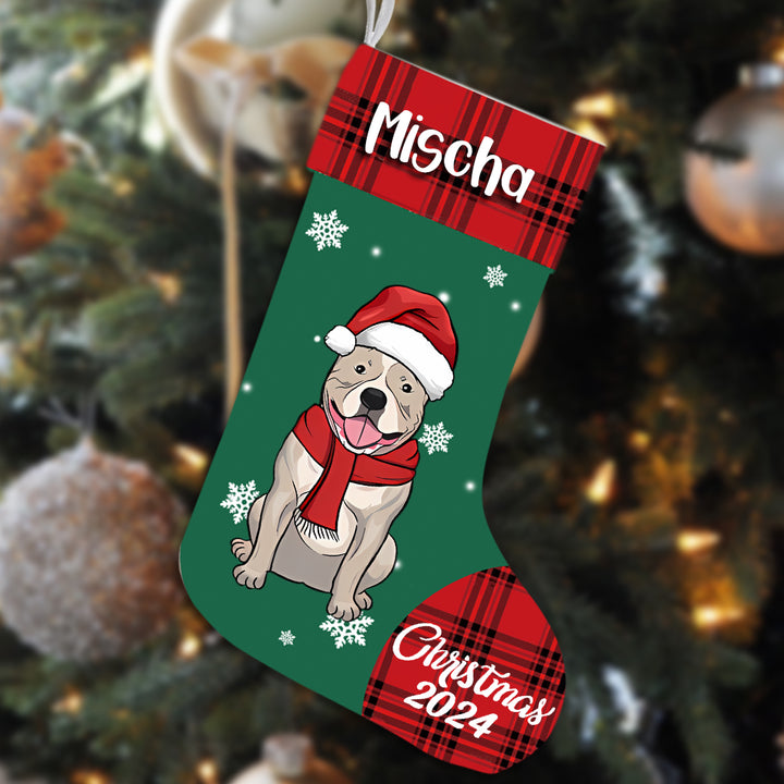 Sending You Dog And Kisses This Christmas - Personalized Christmas Stocking Dogs