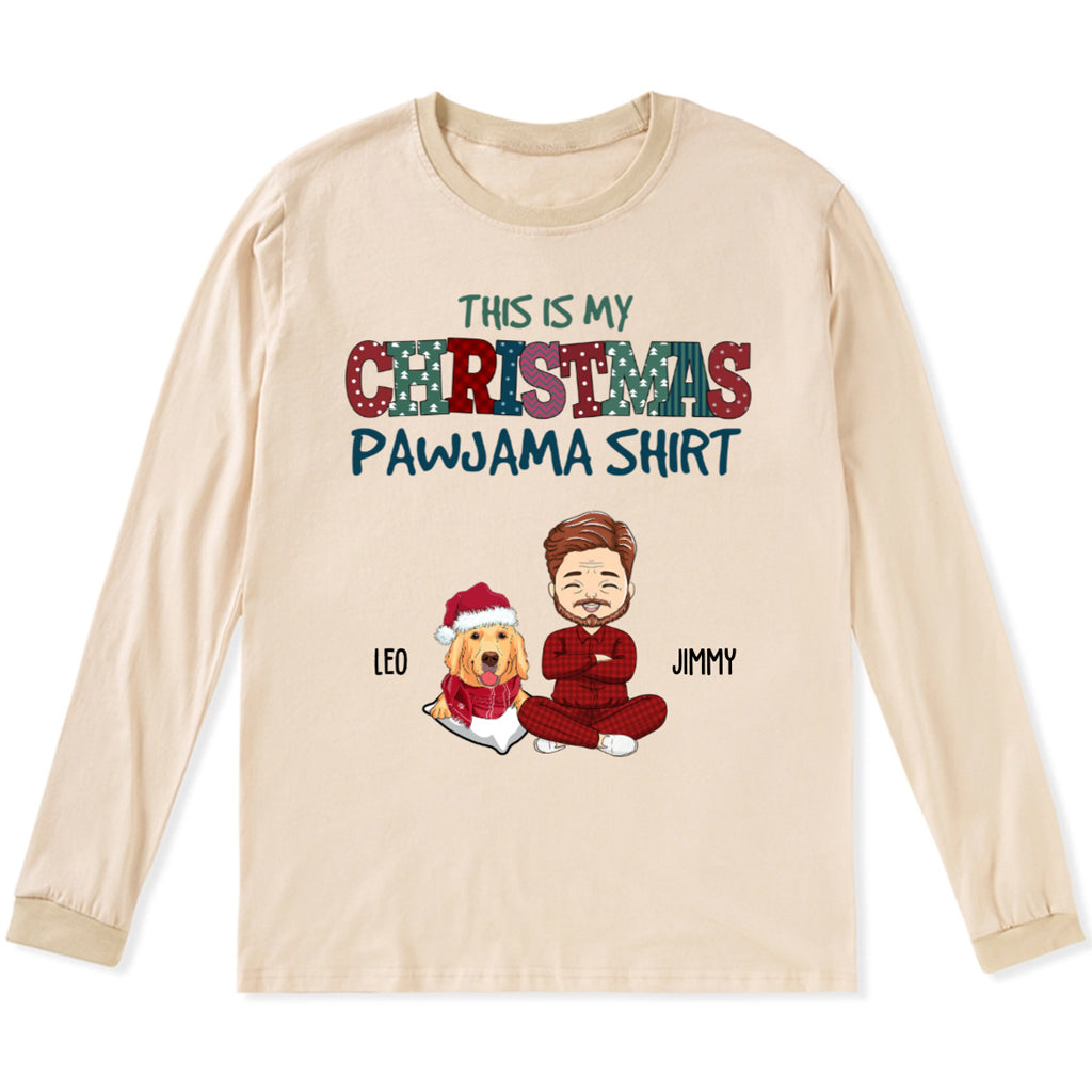 Christmas Pajama - Personalized Custom Long Sleeve T-shirt