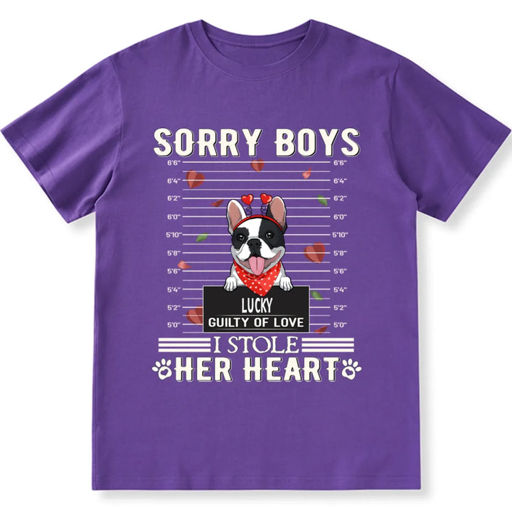 Sorry Boys and Girls I Stole Heart - Personalized Custom Unisex T-shirt