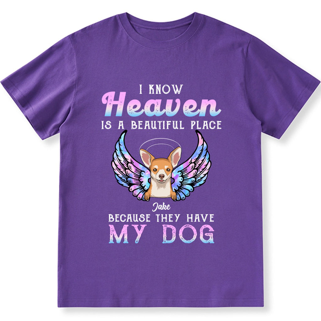 Heaven Is A Beautiful Place - Personalized Custom Unisex T-shirt