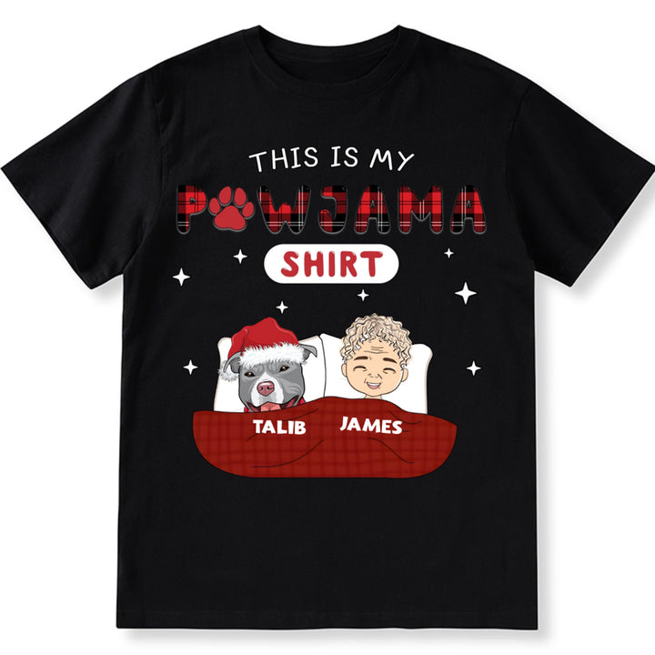 Christmas Pet Pawjama Shirt Pet Version - Personalized Custom Unisex T-shirt