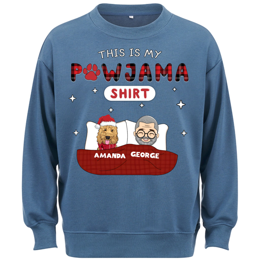 Pet Pawjama Shirt Pet Version - Personalized Custom Christmas Sweatshirt