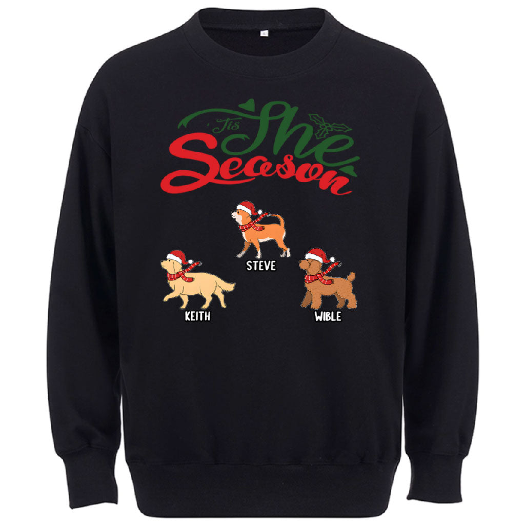 Tis The Season -Personalized Custom Christmas Sweatshirt