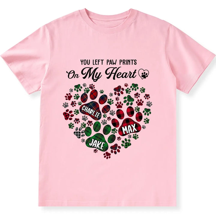 My Heart Has Your Paw Prints - Personalized Custom Unisex T-shirt