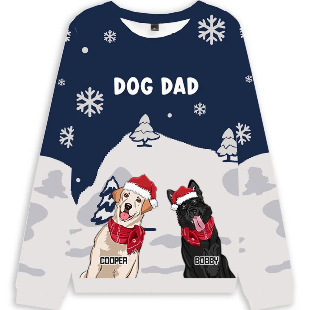 Cozy Pawlidays With Pet - Personalized Custom Christmas Ugly Sweatshirt