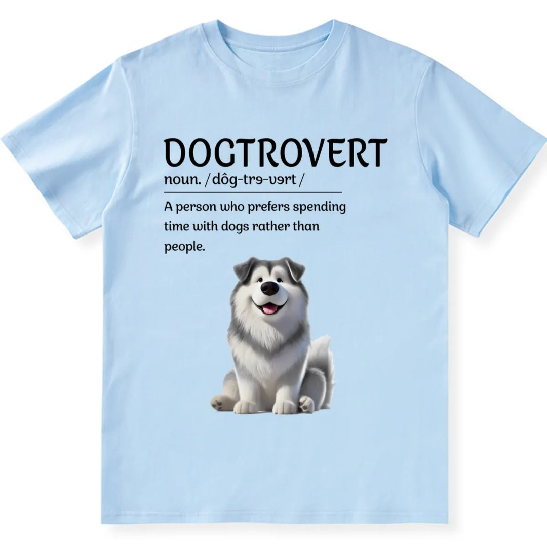 I'm a Dogtrovert - Personalized Custom Unisex T-shirt