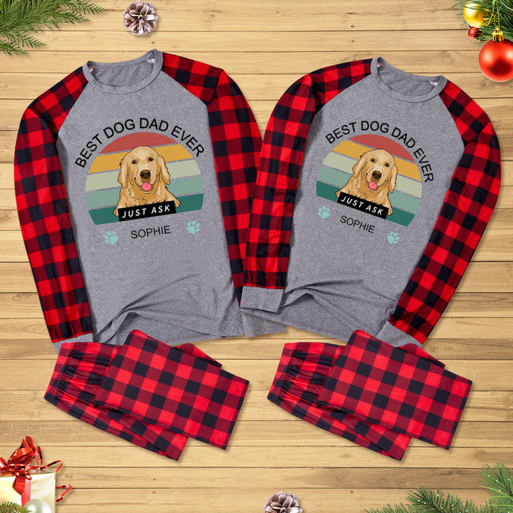 Best Dad Ever - Personalized Custom Christmas Pajama Set