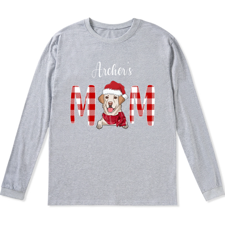 Dog Mom/Dad - Personalized Custom Christmas Long Sleeve T-shirt