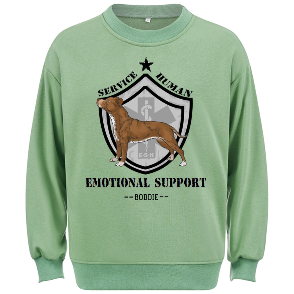 Emotional Support Human - Personalized Custom Sweatshirt