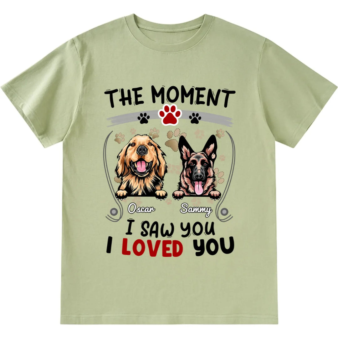 The Moment I Saw You I Loved You - Personalized Custom Unisex T-shirt