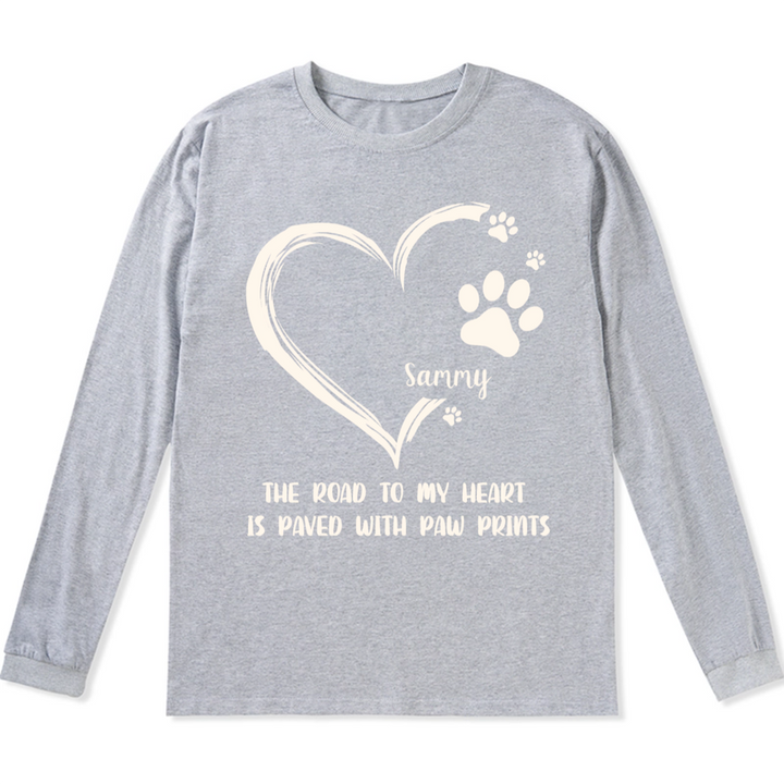 The Road To Heart - Personalized Custom Long Sleeve T-shirt