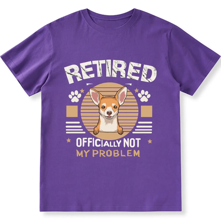 Officially Retired Dog - Personalized Custom Unisex T-shirt