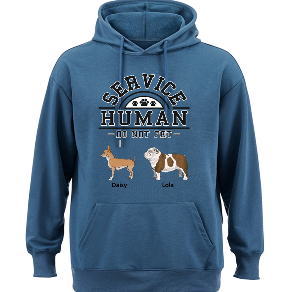 Service Human, Do Not Pet 2 - Personalized  Custom Hoodie