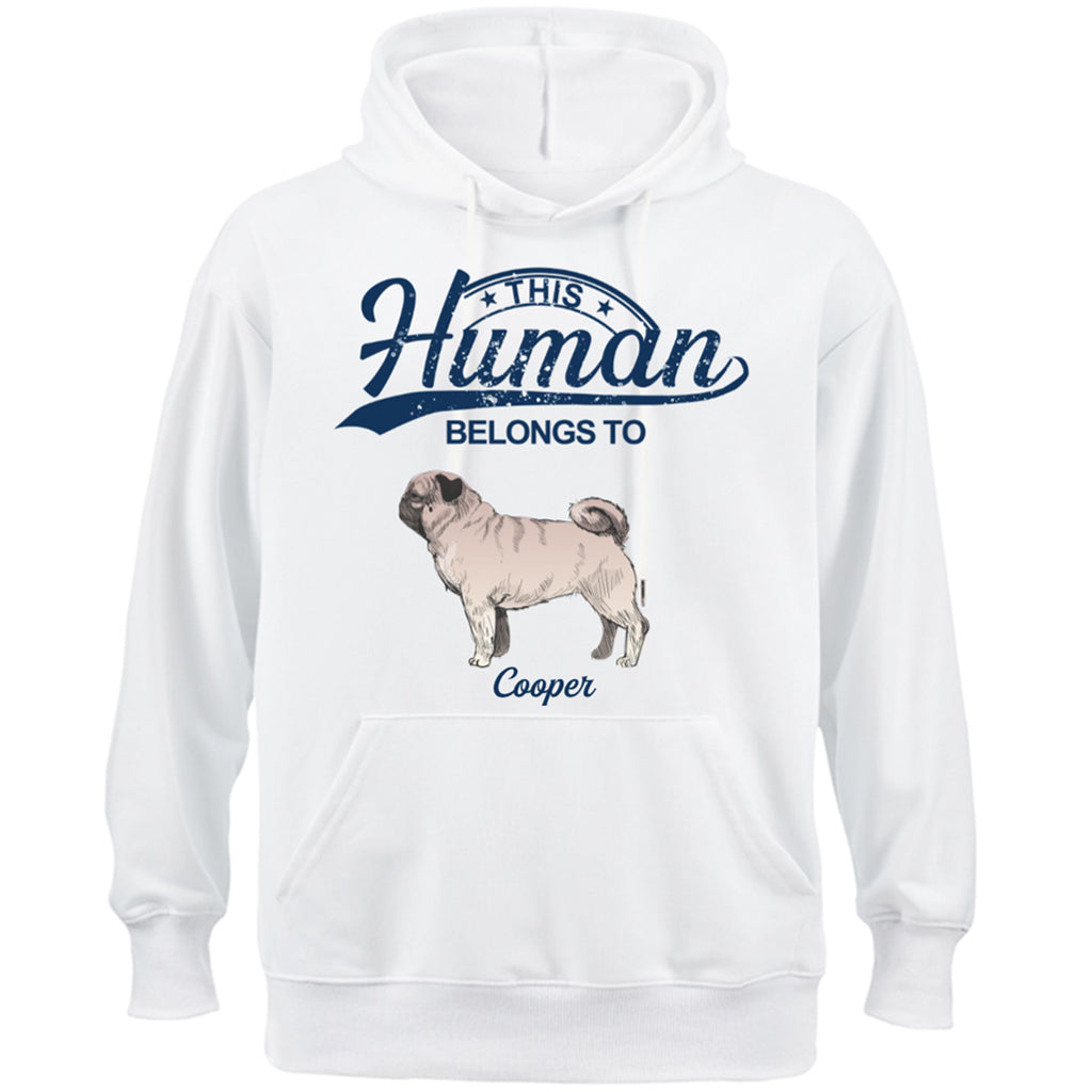 This Human Belongs To 2 - Personalized Custom Hoodie