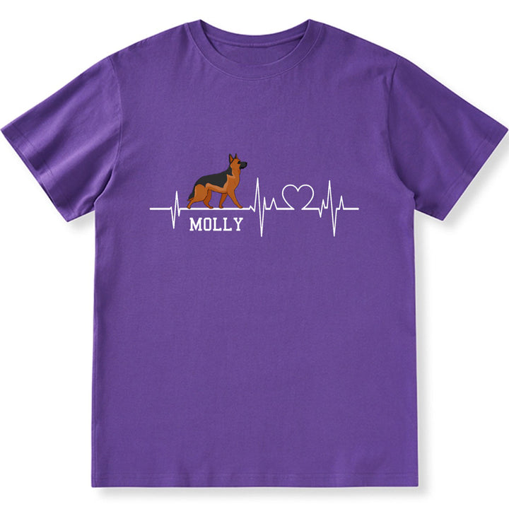 Dog Heartbeat - Personalized Custom Unisex T-shirt