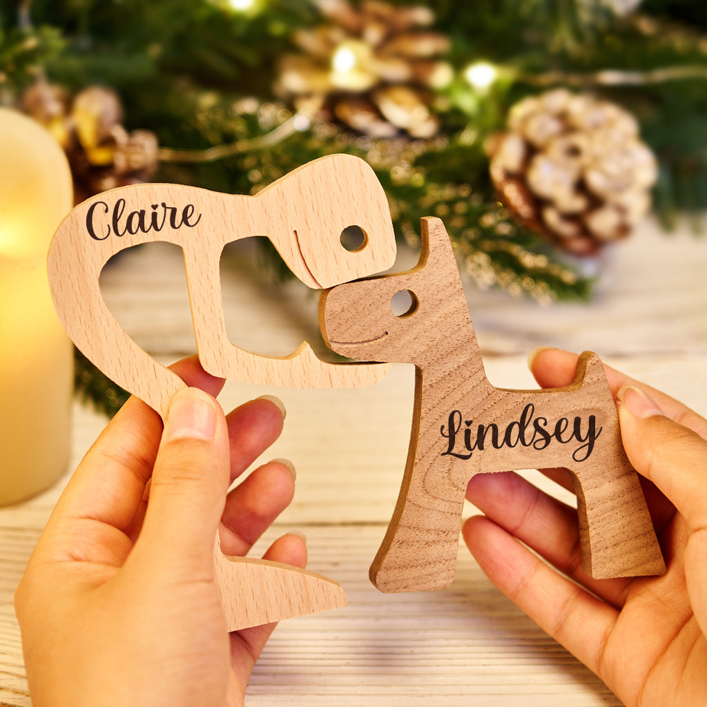 The Love Between You And Your Fur-Friend - Personalized Custom Christmas Table Ornaments