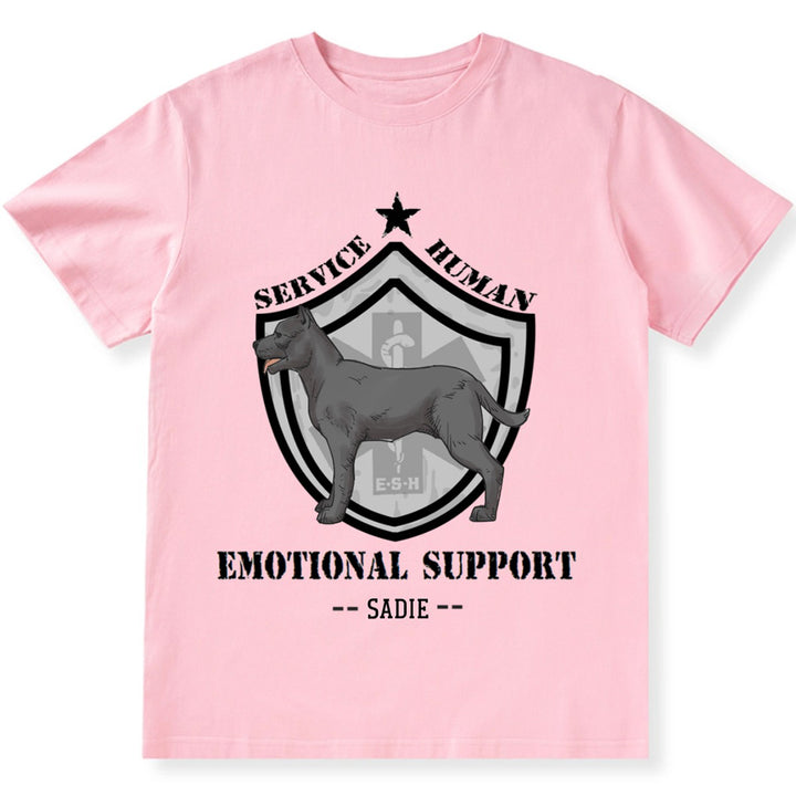 Emotional Support Human - Personalized Custom Unisex T-shirt