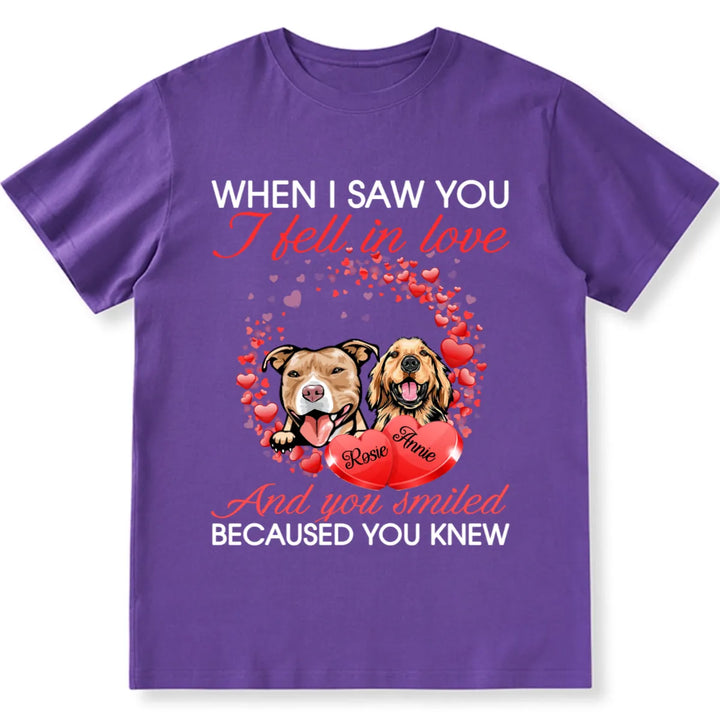 I Feel In Love And You Know - Personalized Custom Unisex T-shirt