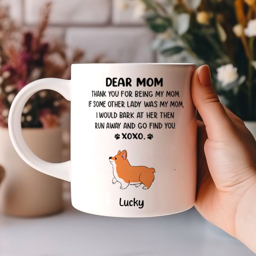 Dear Mom Xoxo - Personalized Custom Coffee Mug