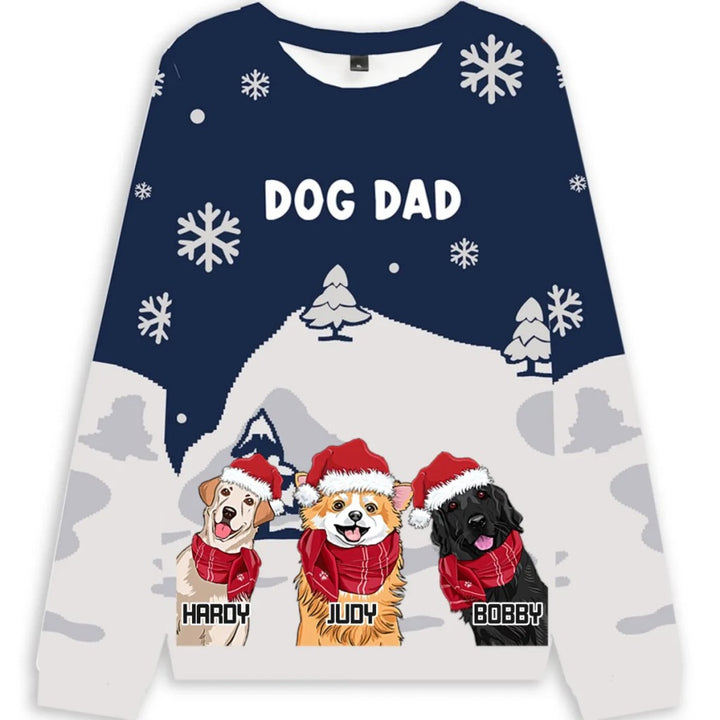 Cozy Pawlidays With Pet - Personalized Custom Christmas Ugly Sweatshirt