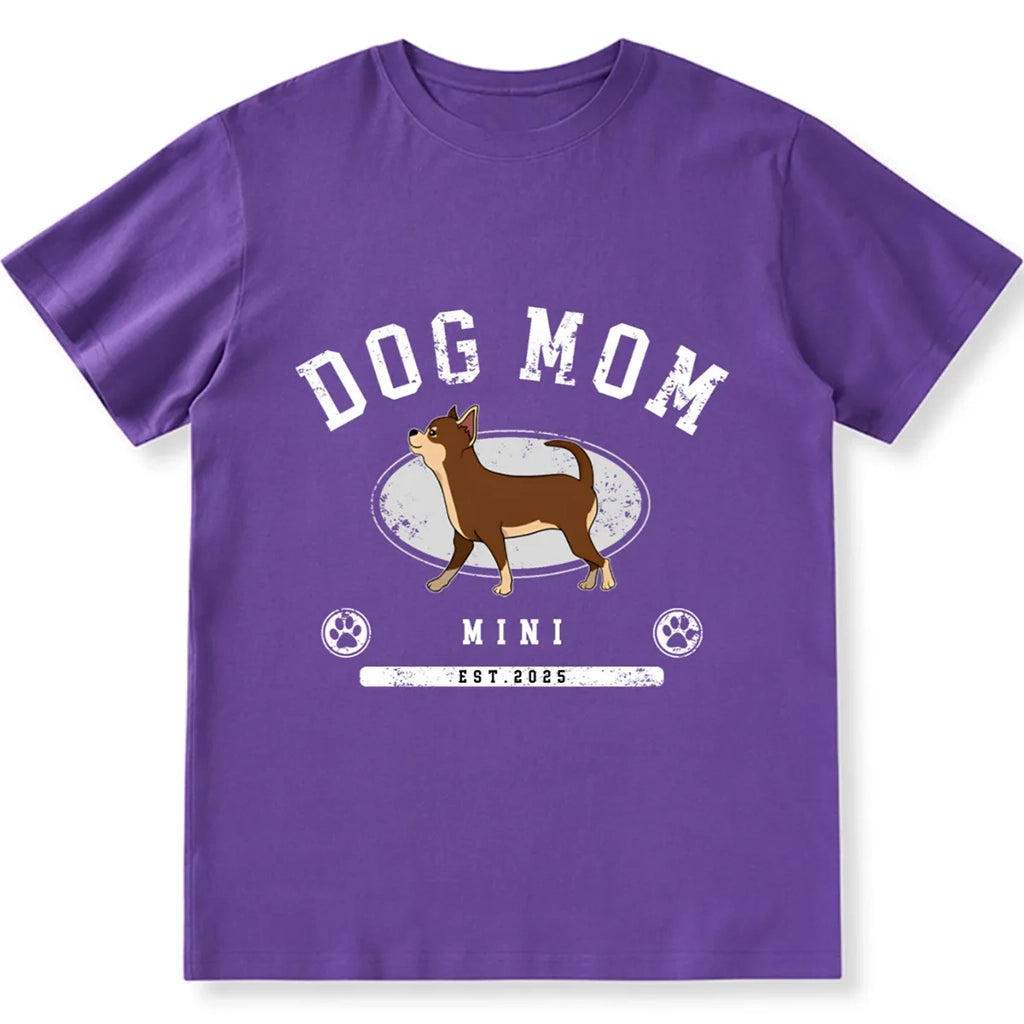 Dog Mom/Dad Est - Personalized Custom Unisex T-shirt