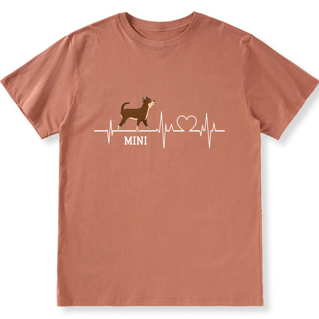 Dog Heartbeat - Personalized Custom Unisex T-shirt