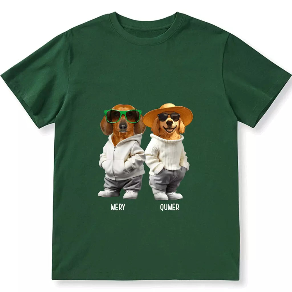 Custom Photo Cute Dog - Personalized Custom Unisex T-Shirt