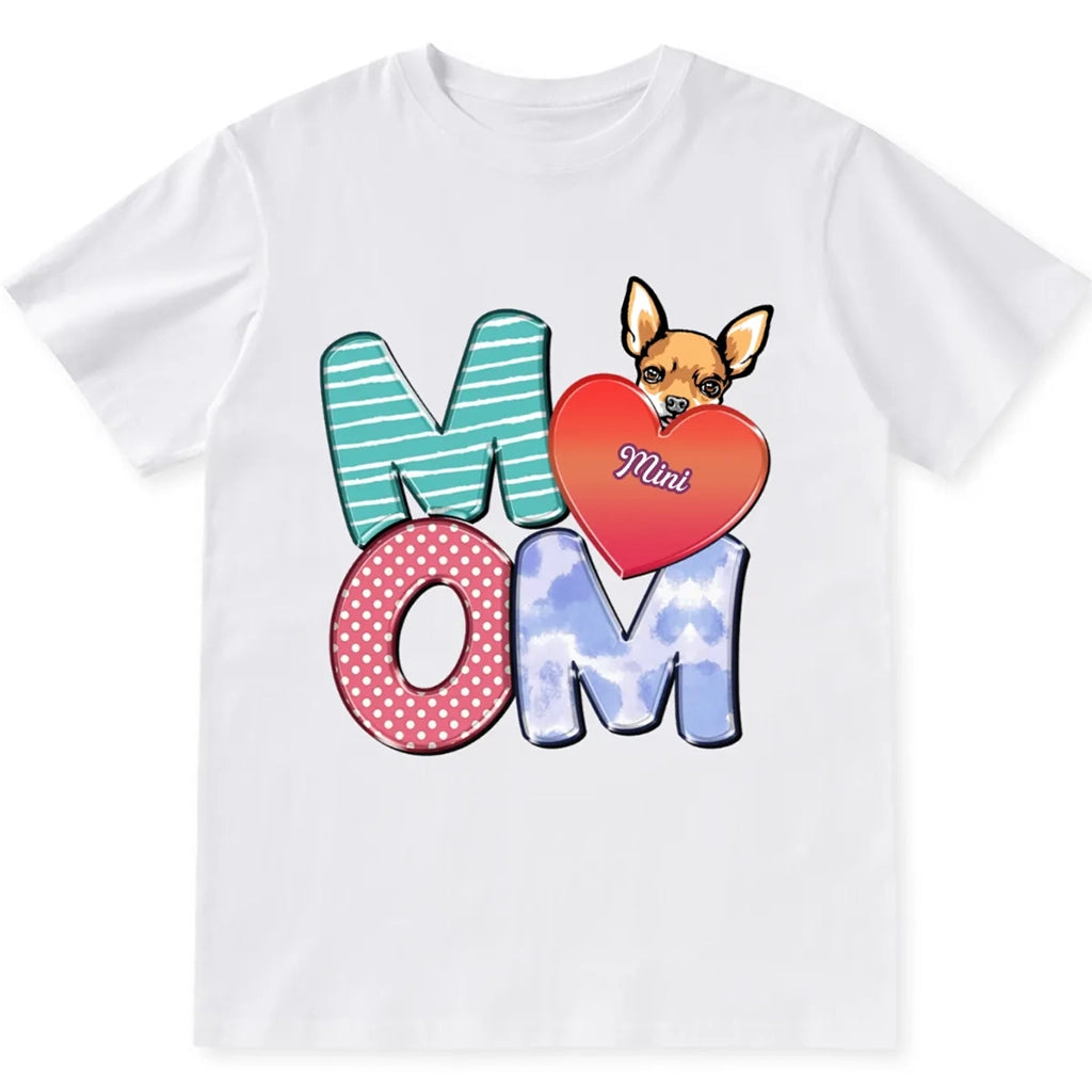 Dog Mom Love - Personalized Custom Unisex T-shirt