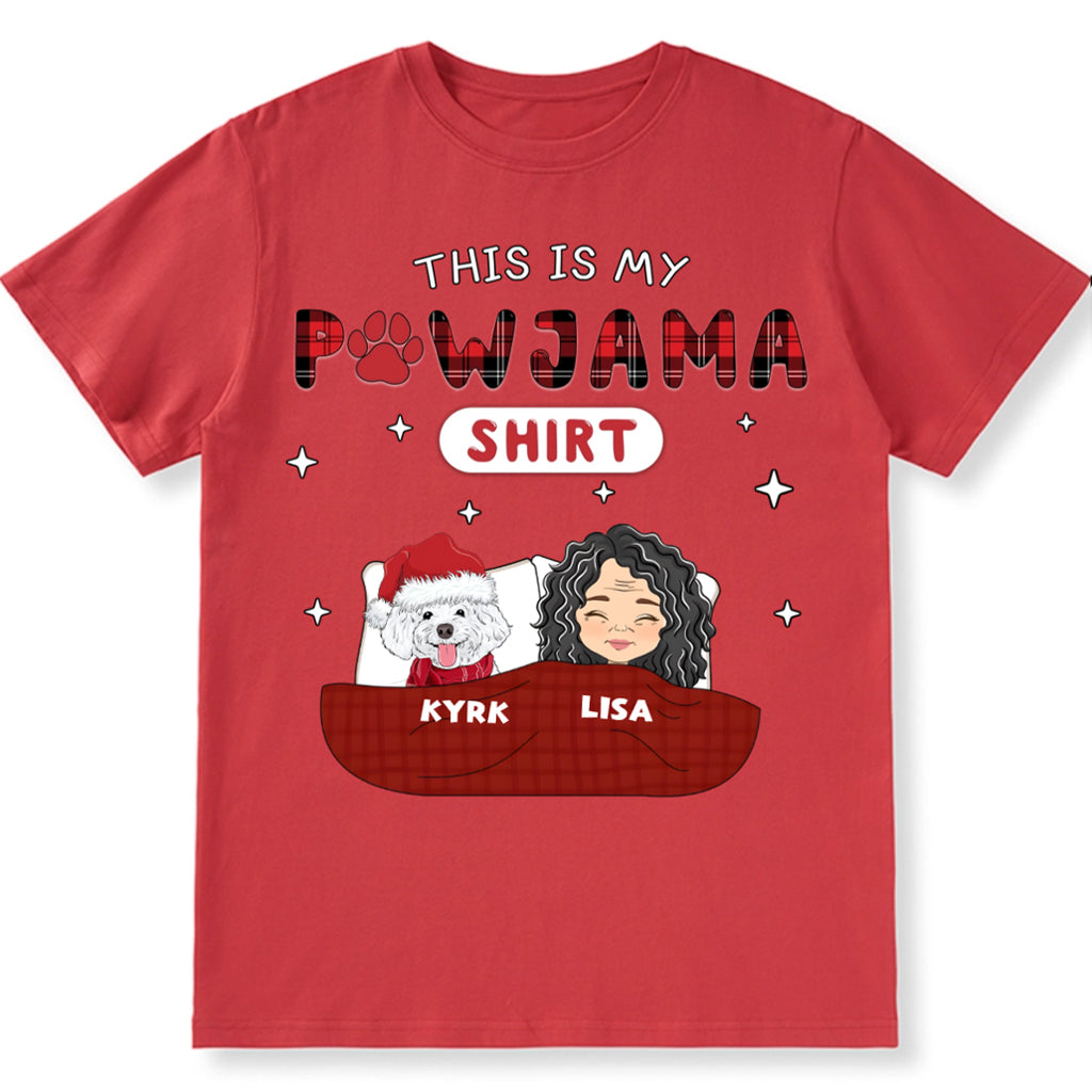 Christmas Pet Pawjama Shirt Pet Version - Personalized Custom Unisex T-shirt