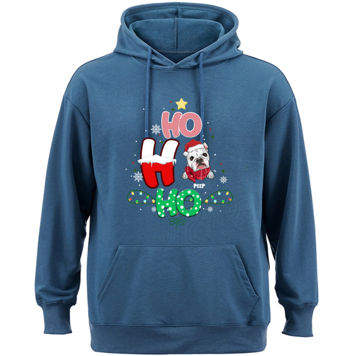 Ho Ho Ho Christmas Dogs - Personalized Custom Hoodie