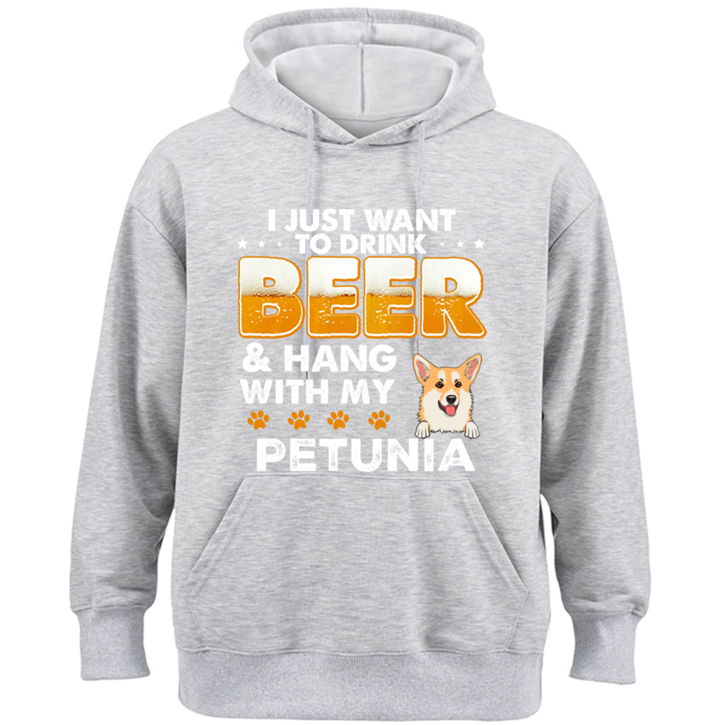 Beer and Dog - Personalized Custom Hoodie