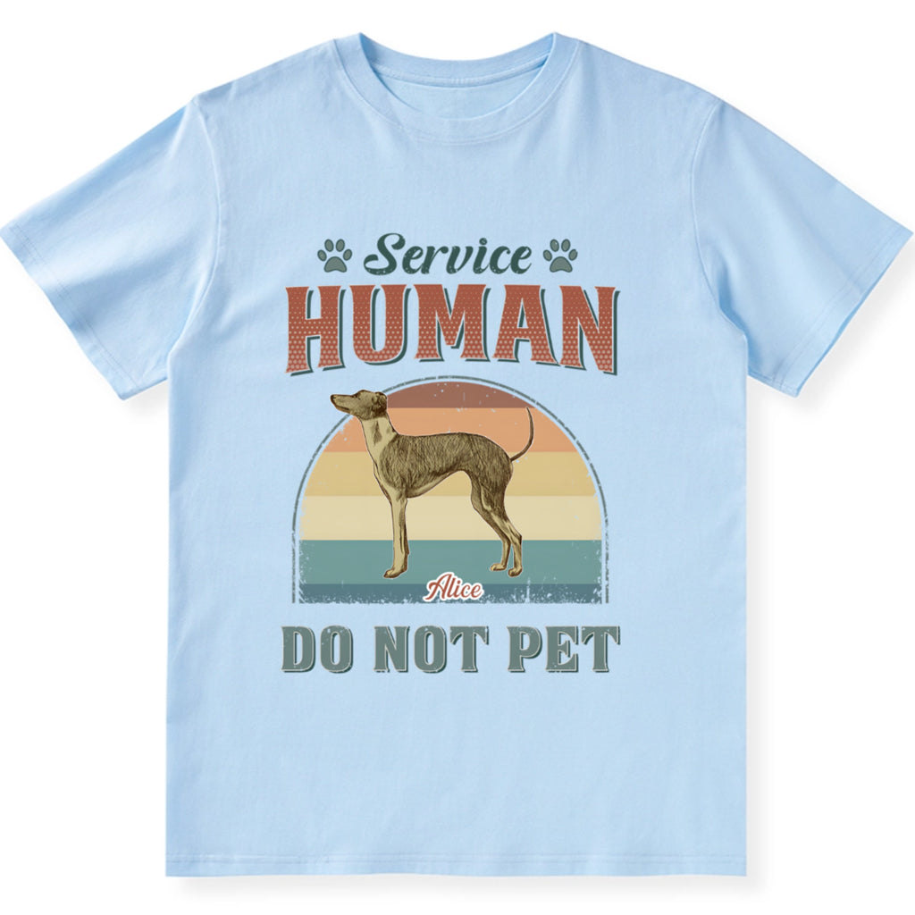 Service Human, Do Not Pet 15 - Personalized Custom Unisex T-shirt