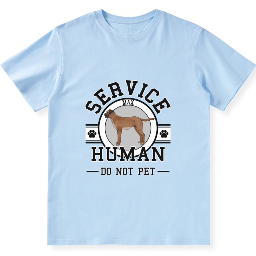 Service Human, Do Not Pet - Personalized Custom Unisex T-shirt