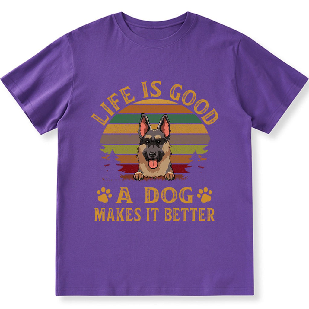 Dog Make Life Better - Personalized Custom Unisex T-shirt