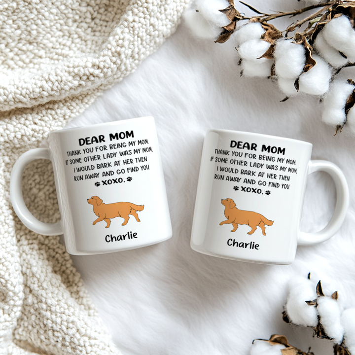 Dear Mom Xoxo - Personalized Custom Coffee Mug