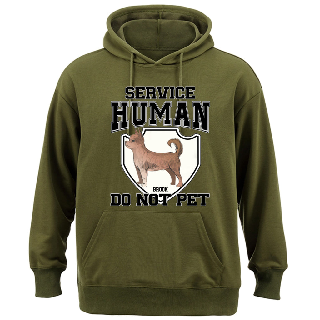 Service Human, Do Not Pet 3 - Personalized  Custom Hoodie