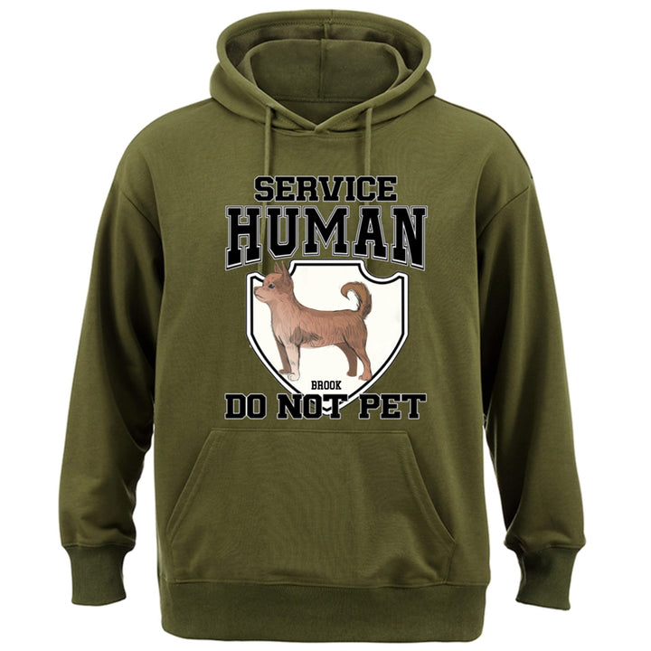 Service Human, Do Not Pet 3 - Personalized  Custom Hoodie